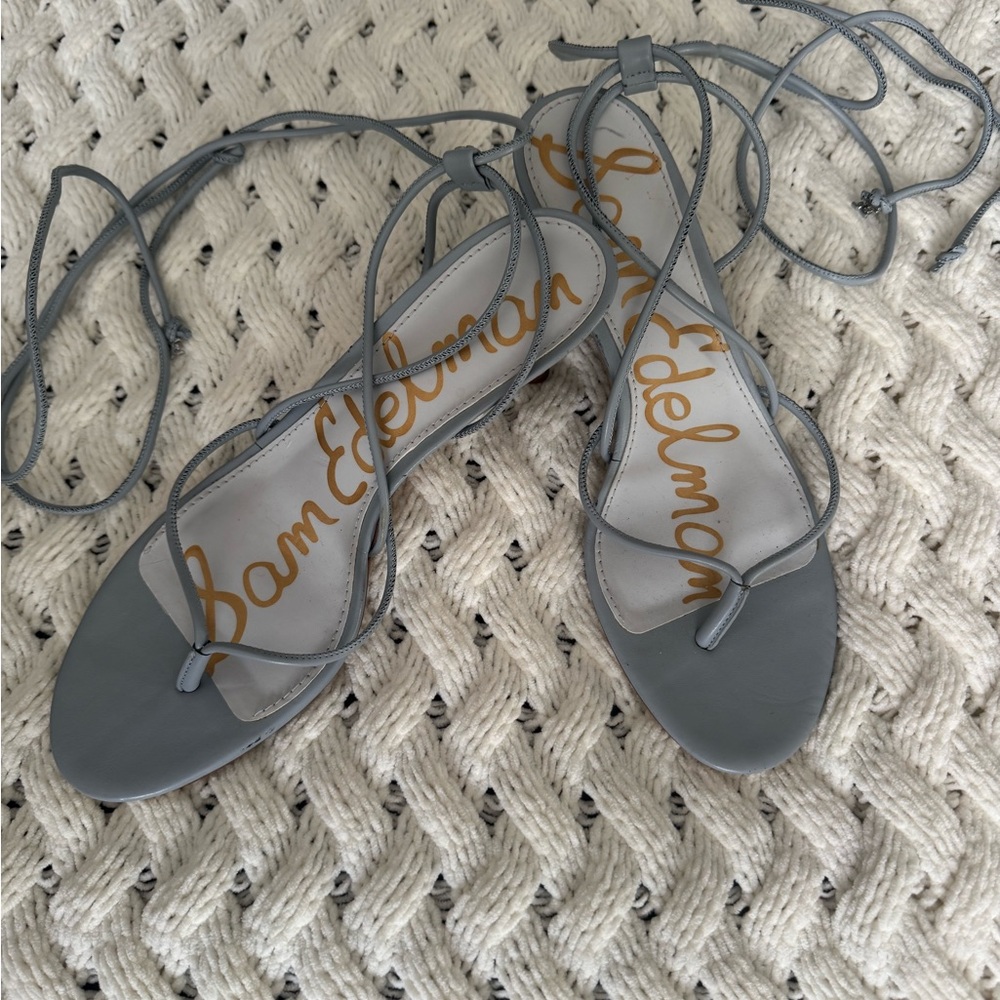 Sam Edelman blue Strappy kitten heels